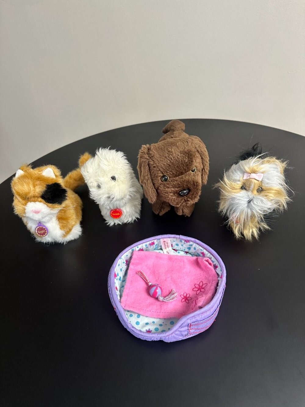 American Girl Pets Bundle – Plush Set with Bed & Accessories